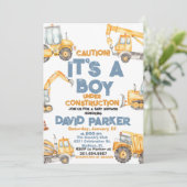 建築ボディーダンプトラックのパーティー 招待状 (スタンド正面)