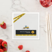 建築ボーイズベビーシャワーバースデーパーティー紙 スタンダードカクテルナプキン (インサイチュ)