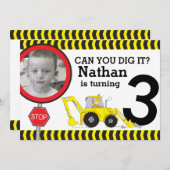 建築ボーイズ3rd誕生日パーティの招待状 招待状 (正面/裏面)