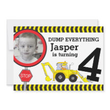 建築ボーイズ4th誕生日パーティの招待状