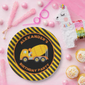 建築ボーイバースデーパーティ紙プレート ペーパープレート (パーティー)