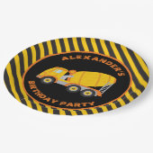 建築ボーイバースデーパーティ紙プレート ペーパープレート (アングル)