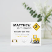 建築ボーイ誕生日の招待 招待状 (スタンド正面)