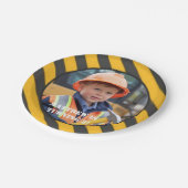 建築ボーイ誕生日Bashの下 ペーパープレート (アングル)