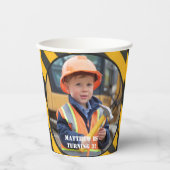 建築ボーイ誕生日Bashの下 紙コップ (正面)