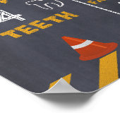 建築マイルストーン2nd誕生日ポスター ポスター (角)