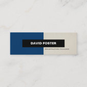 建築マネージャシンプル-エレガントスタイリッシュ スキニー名刺 (正面)