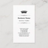 建築マネージャ王室のブラックウッドグレイン 名刺 (裏面)