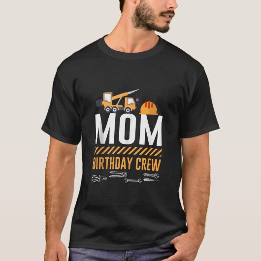建築ママ誕生日クルー建築Bday S Tシャツ (正面)