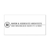 建築ミニマルタイトル行モノグラム セルフインキングスタンプ (デザイン)