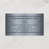 建築メタリックルック 名刺 (正面)