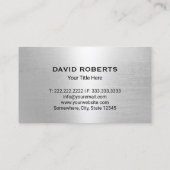 建築メタルハウスロゴ実在エテート 名刺 (裏面)