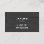 建築メタルモノグラムウッドプロフェッショナル 名刺 (裏面)