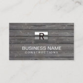 建築メタルモノグラムウッドプロフェッショナル 名刺 (正面)