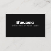 建築メタル名刺プロフェッショナル 名刺 (裏面)