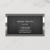 建築メタル&ウッドモノグラムプロフェッショナル 名刺 (裏面)