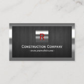 建築メタル&ウッドモノグラムプロフェッショナル 名刺 (正面)