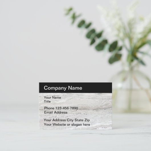 建築モダンスタイル 名刺 (スタンド正面)