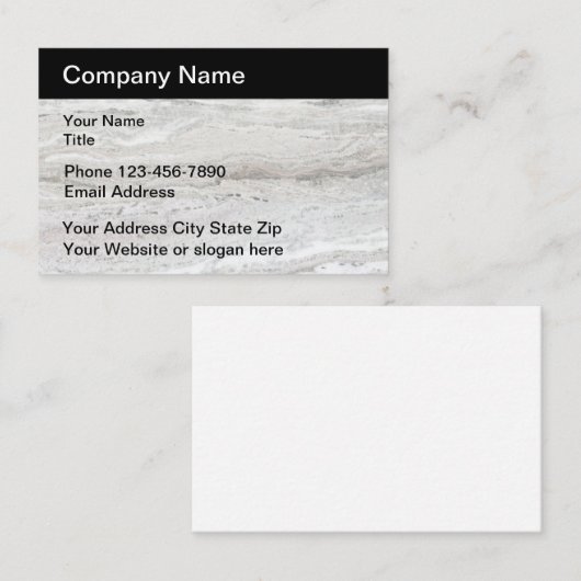 建築モダンスタイル 名刺 (正面/裏面)