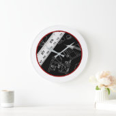 建築モダンデザインの壁のデコ時計 ラージ壁時計 (ホーム)