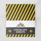 建築モダンパーティーのテントのラベル プレイスカード (外部開封)