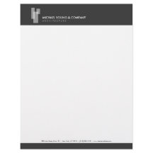 建築モダンブロックのロゴ（白/グレー）