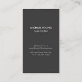 建築モダンブロックのロゴ（白/グレー） 名刺 (裏面)