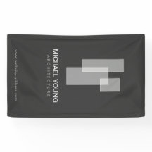 建築モダンブロックのロゴ（白/グレー）