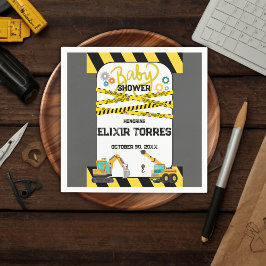 建築モダンベビーシャワー スタンダードカクテルナプキン