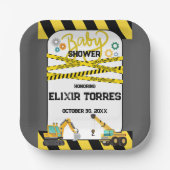 建築モダンベビーシャワー ペーパープレート (正面)