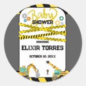 建築モダンベビーシャワー ラウンドシール (正面)