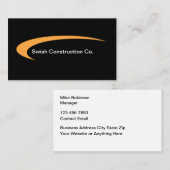 建築モダン名刺デザイン 名刺 (正面/裏面)