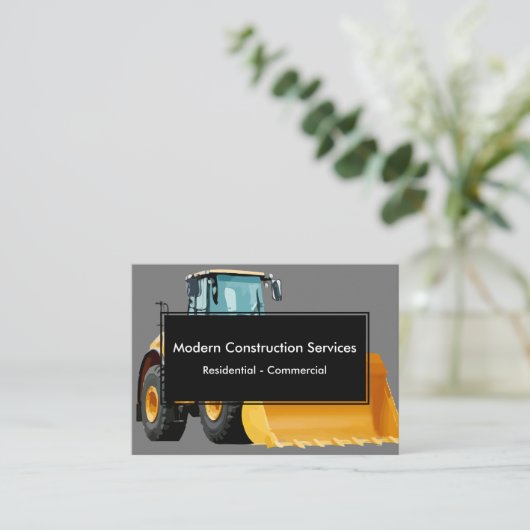 建築モダン名刺 名刺 (スタンド正面)