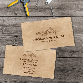 建築モダン手利人大工ツール工芸品 名刺