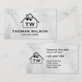 建築モダン手利人大工ツール釜林 名刺 (正面/裏面)