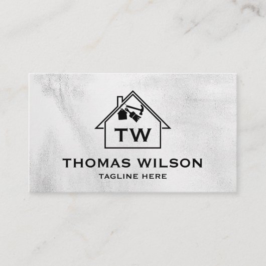 建築モダン手利人大工ツール釜林 名刺 (正面)