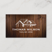 建築モダン手利人大工ツール釜林 名刺 (正面)