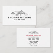 建築モダン手利人大工ツール釜林 名刺 (正面/裏面)