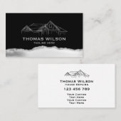 建築モダン手利人大工ツール釜林 名刺 (正面/裏面)