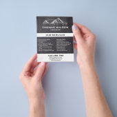 建築モダン手利大工の道具 チラシ (手)