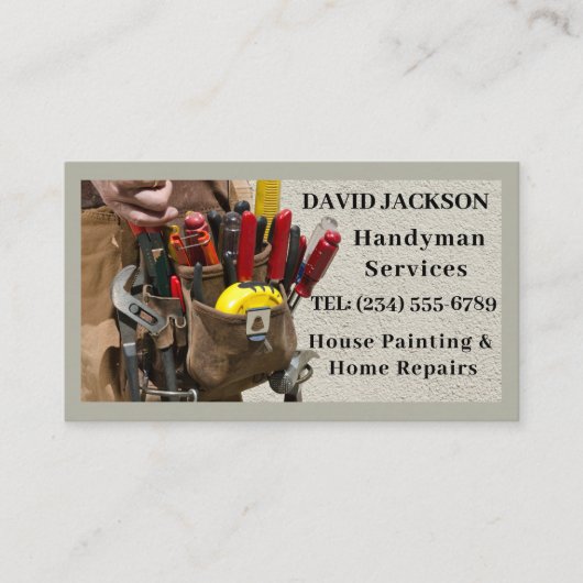 建築モダン手利大工 名刺 (正面)