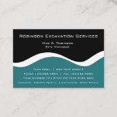 建築モダン掘削業 名刺 (正面)