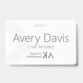 建築モダン者 | ミニマリストの黒白 バッジ (裏面)