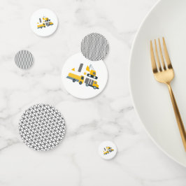 建築モダン車の誕生日パーティビッグワン コンフェッティ