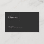 建築モダン3Dブロック黒とベージュ 名刺 (裏面)