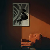 建築モデル：モノクロケードのエレガンス ポスター