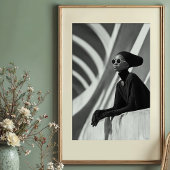 建築モデル：モノクロケードのエレガンス ポスター