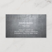 建築モノグラムグランジ金属プロフェッショナル 名刺 (裏面)