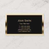 建築モノグラム金ゴールド枠プロフェッショナル 名刺 (裏面)