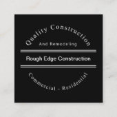 建築ユニークデザインスクエアビジネスカード スクエア名刺 (正面)